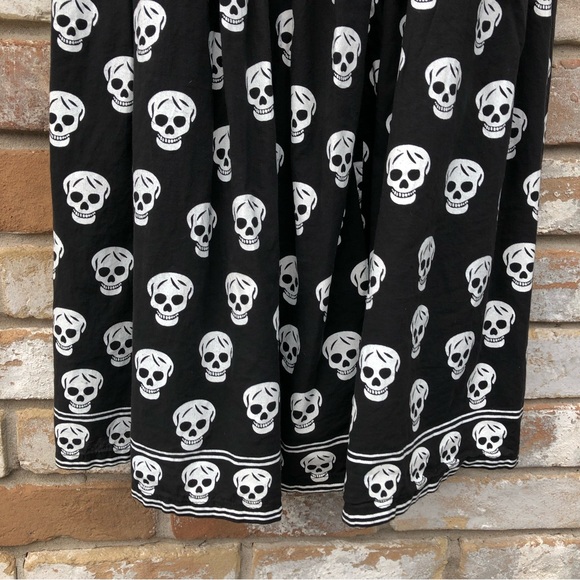 Free For Humanity France Skull Skeleton Dress sz S - Picture 9 of 13